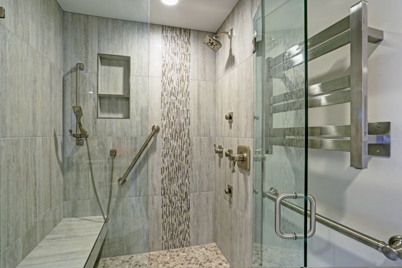 Sleek Shower with Hidden Controls